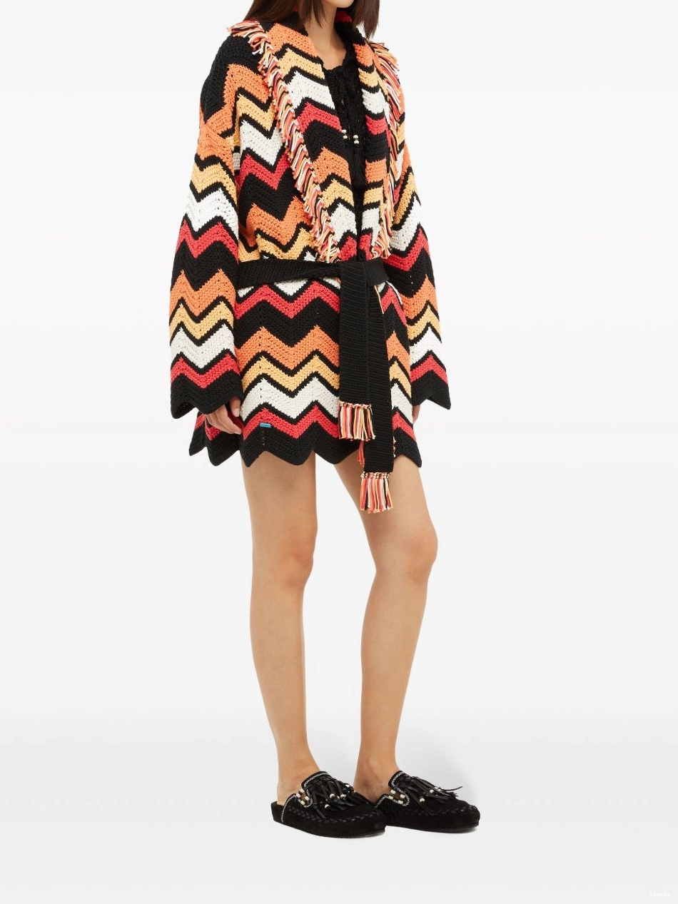 Cheap Women Kaleidoscopic cardigan knit chevron Alanui 0728